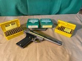 Auto Mag, Model 180, .44 AMP, ADE “El Monte” Third Generation, 6 1/2” vent rib barrel, w/RCBS Dies and Hand Loads - 1 of 12