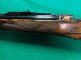 Engraved& Gold Inlaid Bauska Double Square Bridge Mauser Bolt Action Rifle, in 505 Gibbs with case - 15 of 15