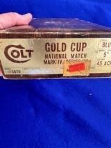 1974 Colt MK IV/Series 70 Gold Cup National Match In Box Mint ***Curio Relic*** - 16 of 20