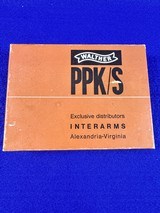1970 Walther PPK/S .22 L.R. Mint in Box with 2 magazines - 1 of 20