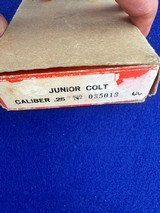 1965 New In Box Colt .25 Auto Junior Colt Papers 2 mags Curio Relic C&R Astra - 19 of 20