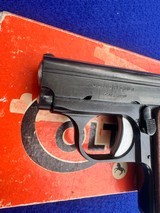1965 New In Box Colt .25 Auto Junior Colt Papers 2 mags Curio Relic C&R Astra - 8 of 20