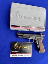 2001 In Box Browning Belgium Hi Power 9mm Para Adj Sights Ambi Safety - 3 of 20
