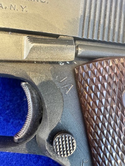 1945 WWII Ithica M1911A1 .45 ACP U.S. ARMY C&R 1911 - Image 3 of 20