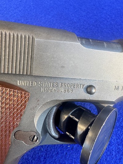 1945 WWII Ithica M1911A1 .45 ACP U.S. ARMY C&R 1911 - Image 7 of 20
