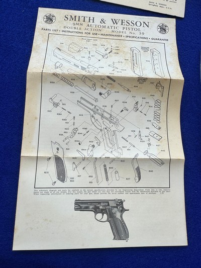 NIB 1974 Smith Wesson 39-2 Curio Relic 9mm C&R - Image 3 of 20