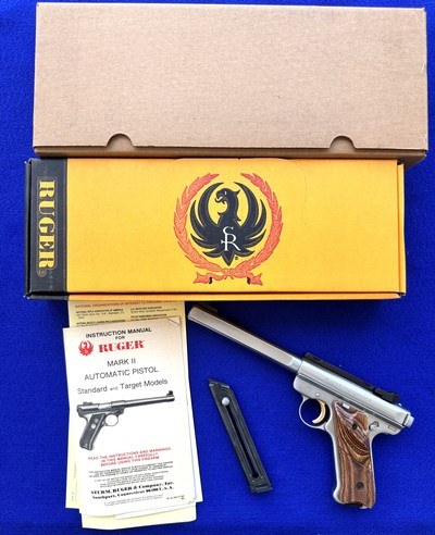 LNIB 1992 Ruger Mk II Competition Target Model Stainless Scope Rings - Image 1 of 20