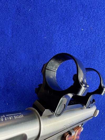 LNIB 1992 Ruger Mk II Competition Target Model Stainless Scope Rings - Image 3 of 20
