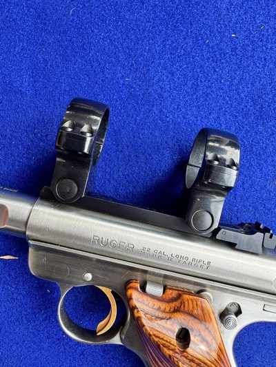 LNIB 1992 Ruger Mk II Competition Target Model Stainless Scope Rings - Image 2 of 20
