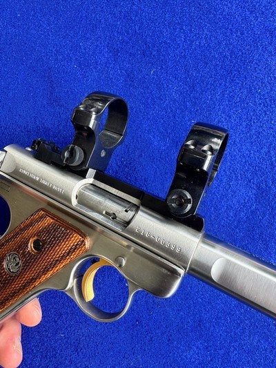 LNIB 1992 Ruger Mk II Competition Target Model Stainless Scope Rings - Image 4 of 20