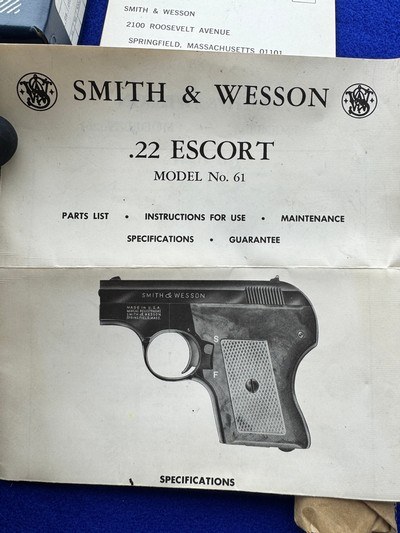 1971 Smith Wesson Model 61-3 Escort *RARE* Nickel .22LR - Image 3 of 20
