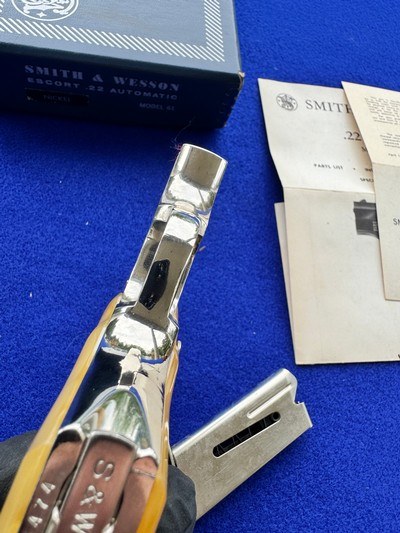1971 Smith Wesson Model 61-3 Escort *RARE* Nickel .22LR - Image 12 of 20