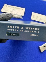 1971 Smith Wesson Model 61-3 Escort *RARE* Nickel .22LR - Image 19 of 20