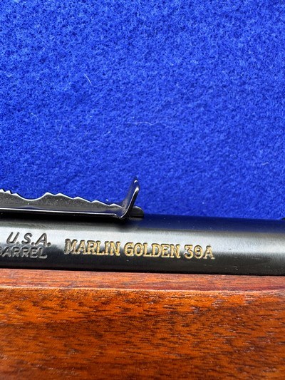 Like New 1965 Marlin Golden 39A .22 S-L-LR Curio Relic JM - Image 9 of 19