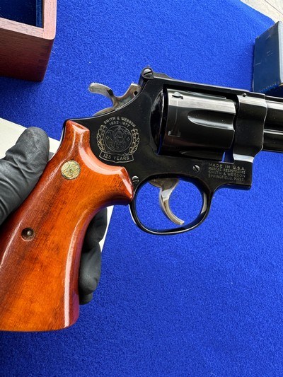 In Box 125th Annv Smith Wesson model 25-3 .45 Colt Commemorative 1977 - Image 8 of 20