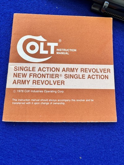 New in Box 1977 Colt Single Action Army .357 Mag 7.5
