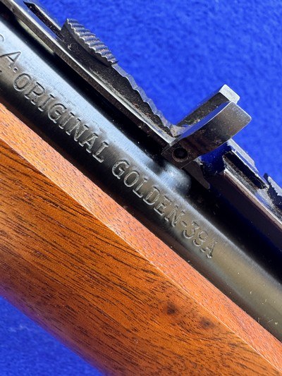 Like New 1975 Marlin Original Golden 39A .22 S-L-LR Curio Relic JM Takedown - Image 8 of 20