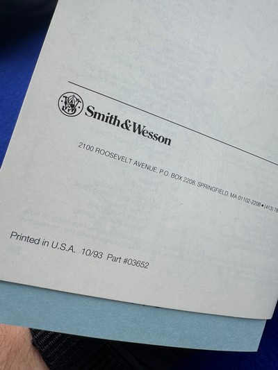 1993 In Box Smith Wesson 4506-1 Third Gen .45 ACP Updated Model S&W - Image 3 of 20