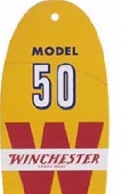 Model 50 Genuine Licensed Winchester Tag