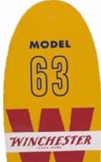 Model 63 Genuine Licensed Winchester Tag