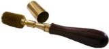 16 Gauge Brass Chamber Brush w/ Cap in Buffalo Horn Handle