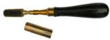 28 Gauge Brass Chamber Brush w/ Cap in Buffalo Horn Handle - 3 of 4