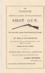 The Parker Shotgun 1860 Catalog Reprint 