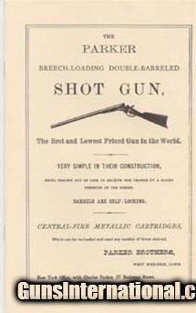 The Parker Shotgun 1860 Catalog Reprint 