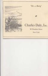 Charles Daly, Inc 1930 Gun Catalog Reprint 