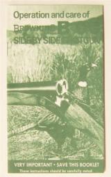 Operation and care of Browning B-S/S SIDE BY SIDE SHOTGUN Re - Image 2 of 2