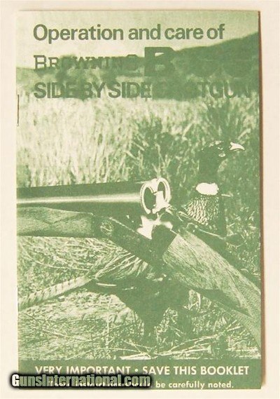 Operation and care of Browning B-S/S SIDE BY SIDE SHOTGUN Re - Image 2 of 2
