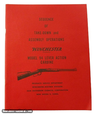 Take-Down and Assembly Instructions for Winchester Model 94 