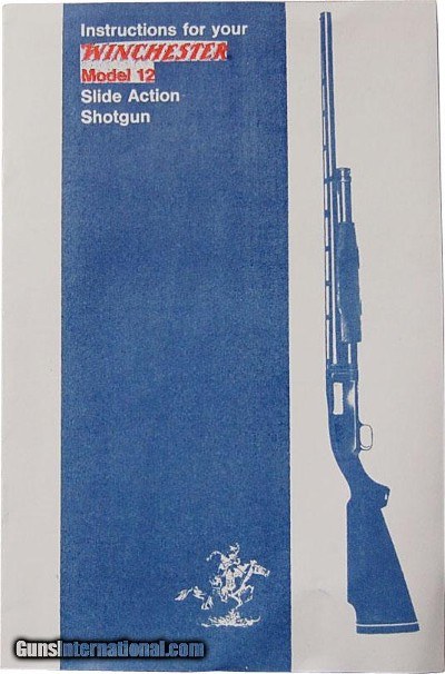 Instruction Manual for Winchester Model 12 - Image 1 of 1