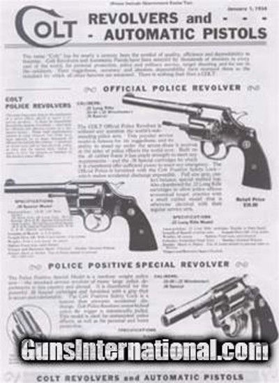 Colt 1934 Gun Company Catalog