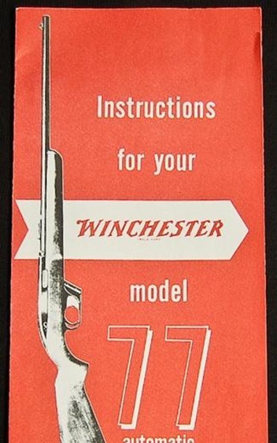Winchester Model 77 Instructions