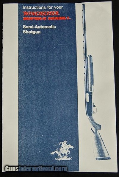 Winchester Super-X Model 1 Instruction Reprint