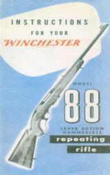 Winchester Model 88 Instructions - 1 of 1