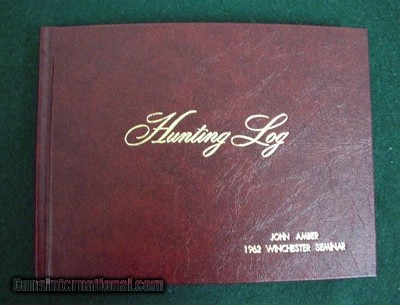 1962 John Amber Winchester Hunting Log