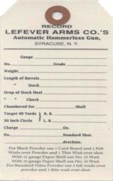 Lefever Factory Original Hanging Tag - Image 1 of 2