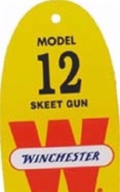 Model 12 Genuine Licensed Winchester Tag
