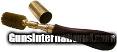 12 Gauge Brass Chamber Brush w/ Cap in Buffalo Horn Handle
