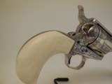 Engraved Colt Single Action .45 Bird's Head 4 3/4