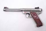 RUGER MARK III HUNTER
.22 LR cal., stainless steel construction, 6 7/8 in. target crowned fluted barrel - 2 of 2