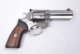 RUGER GP-100 STAINLESS
.357 Mag. 4.2 inch heavy full shrouded barrel - 1 of 2