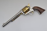 Standard Mfg - Single Action Revolver, Nickel/Gold Plated, .45 LC. 7 1/2" Barrel. (LIMITED EDITION) - 1 of 7