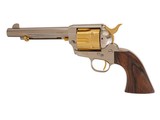 Standard Manufacturing
- SA Revolver, Nickel & Gold Plated, .45 LC. 5.5" Barrel. - 2 of 2