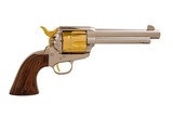 Standard Manufacturing
- SA Revolver, Nickel & Gold Plated, .45 LC. 5.5" Barrel. - 1 of 2