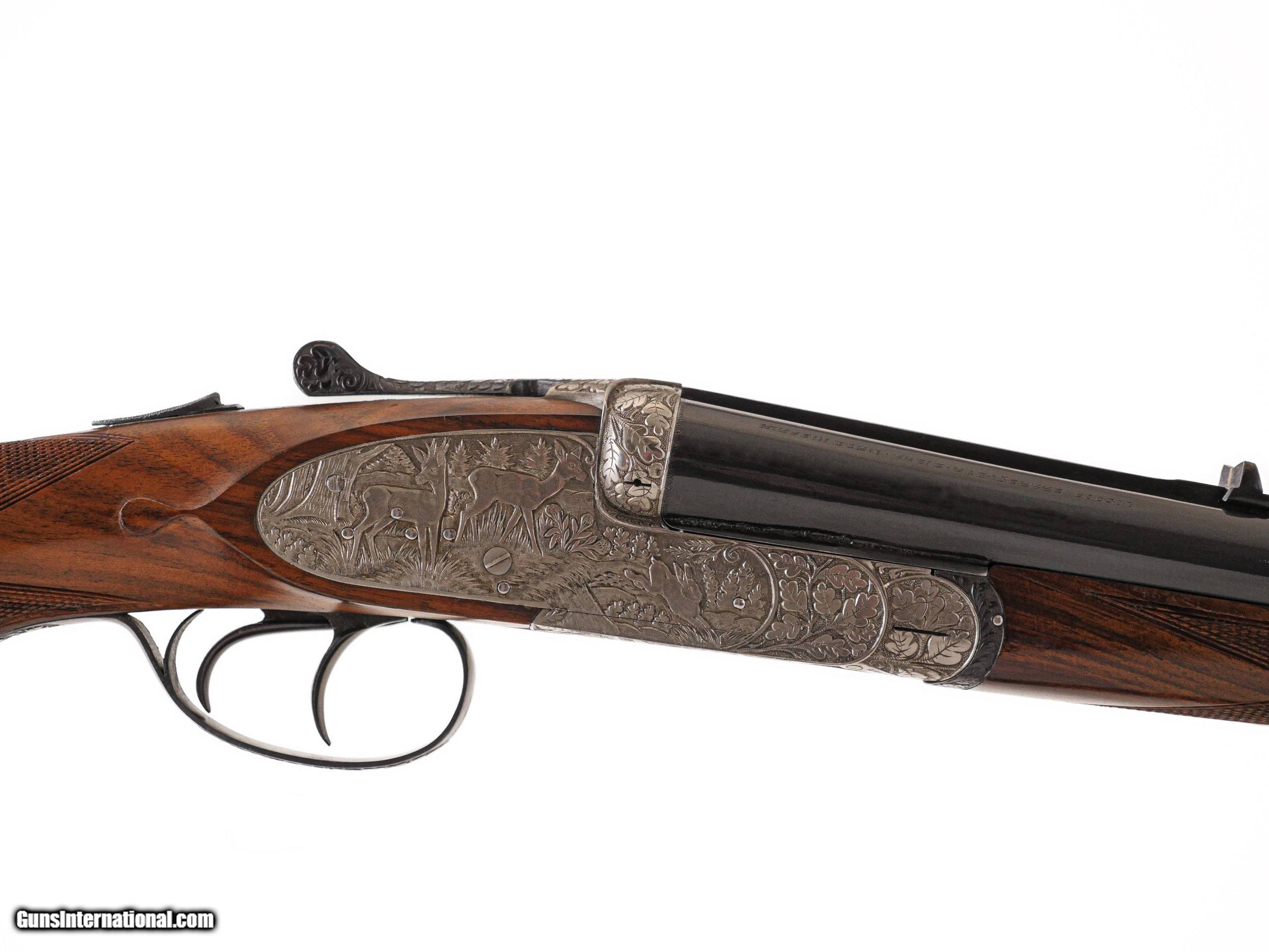 Sarasqueta - John T. Amber's Full Sidelock Double Rifle, .375 H&H. 25 1 ...