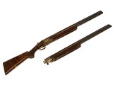Browning - Superposed Exhibition, 12ga. Two Barrel Set, 28" M/F & 26 1/4" SK/SK.  - 11 of 12