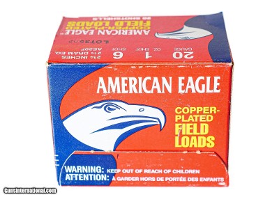 Federal American Eagle Copper Plated Field Loads 20ga (2 3/4" Shell / 1 Oz / 6 Shot) - 20 Pack